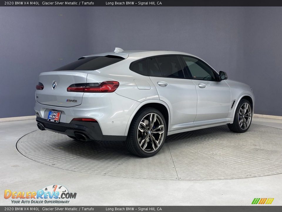 2020 BMW X4 M40i Glacier Silver Metallic / Tartufo Photo #5