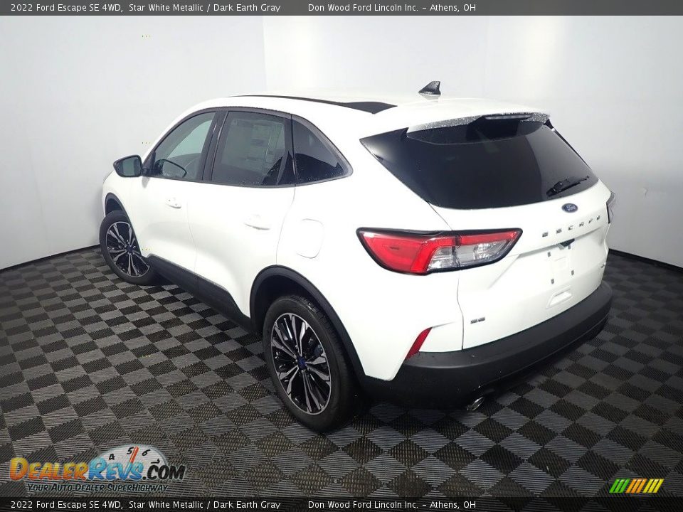2022 Ford Escape SE 4WD Star White Metallic / Dark Earth Gray Photo #12