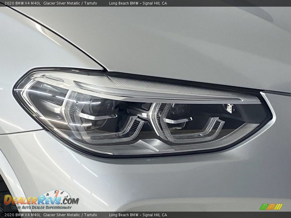 2020 BMW X4 M40i Glacier Silver Metallic / Tartufo Photo #6