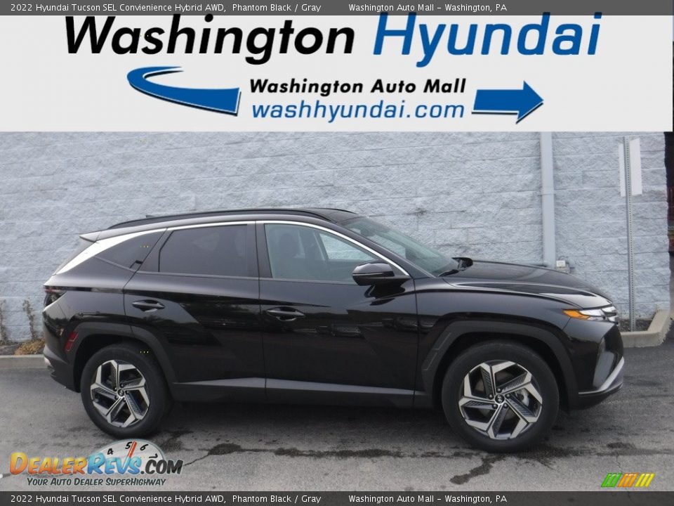 2022 Hyundai Tucson SEL Convienience Hybrid AWD Phantom Black / Gray Photo #2