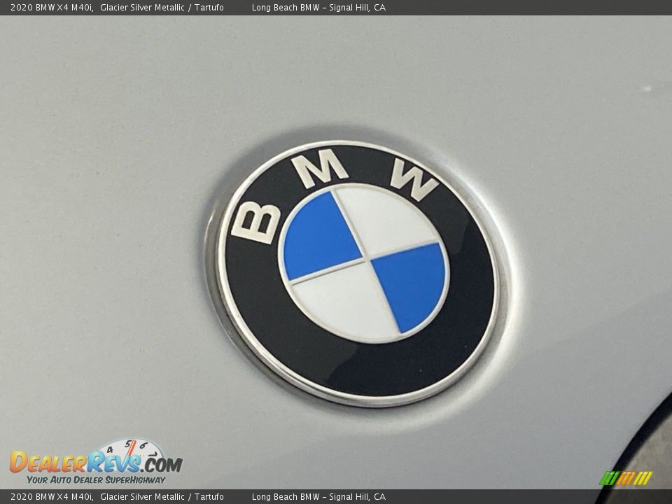2020 BMW X4 M40i Glacier Silver Metallic / Tartufo Photo #7