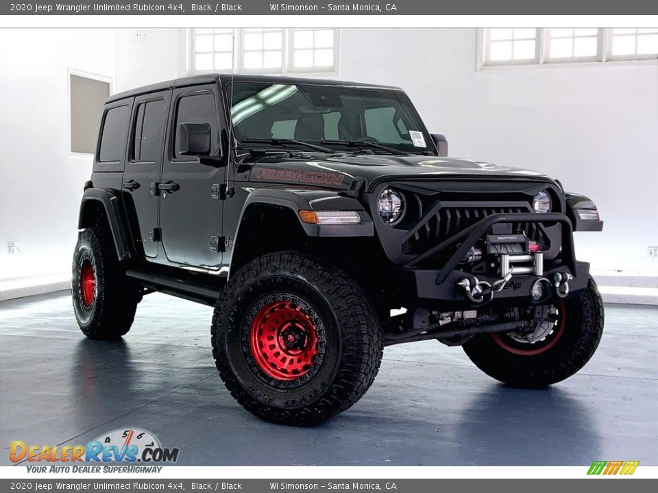 2020 Jeep Wrangler Unlimited Rubicon 4x4 Black / Black Photo #33