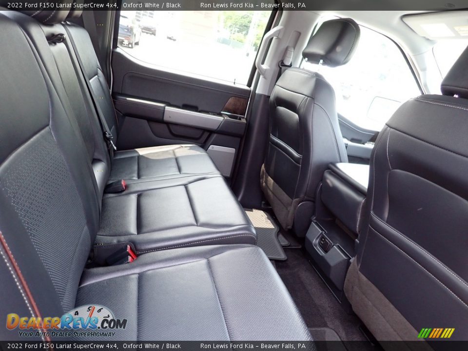 Rear Seat of 2022 Ford F150 Lariat SuperCrew 4x4 Photo #11