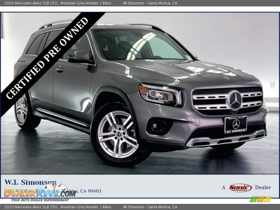 2020 Mercedes-Benz GLB 250 Mountain Grey Metallic / Black Photo #1