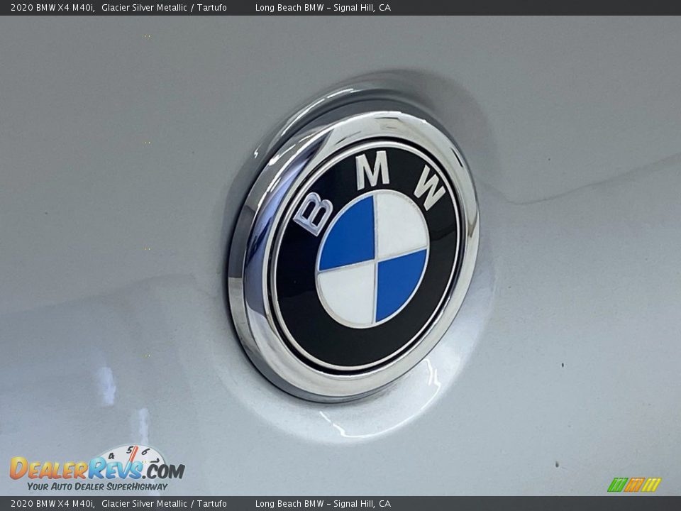 2020 BMW X4 M40i Glacier Silver Metallic / Tartufo Photo #9