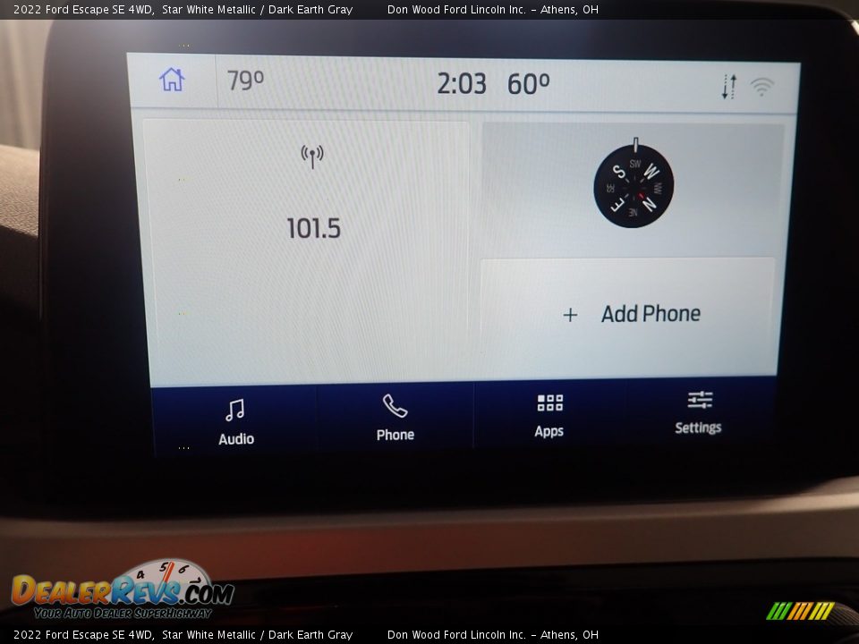 2022 Ford Escape SE 4WD Star White Metallic / Dark Earth Gray Photo #24