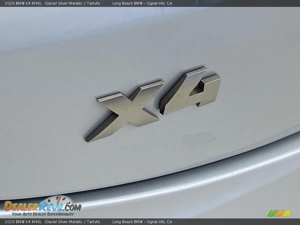 2020 BMW X4 M40i Glacier Silver Metallic / Tartufo Photo #10