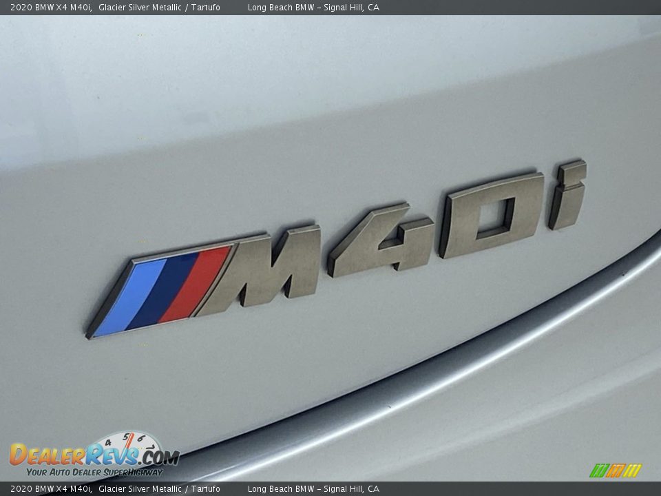 2020 BMW X4 M40i Glacier Silver Metallic / Tartufo Photo #11