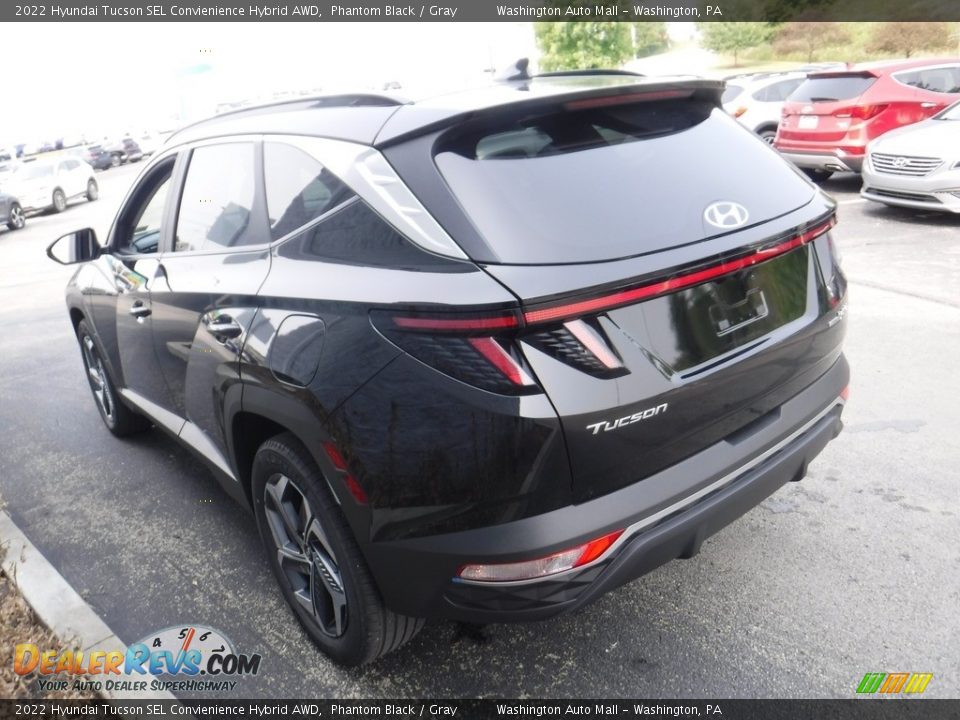 2022 Hyundai Tucson SEL Convienience Hybrid AWD Phantom Black / Gray Photo #7