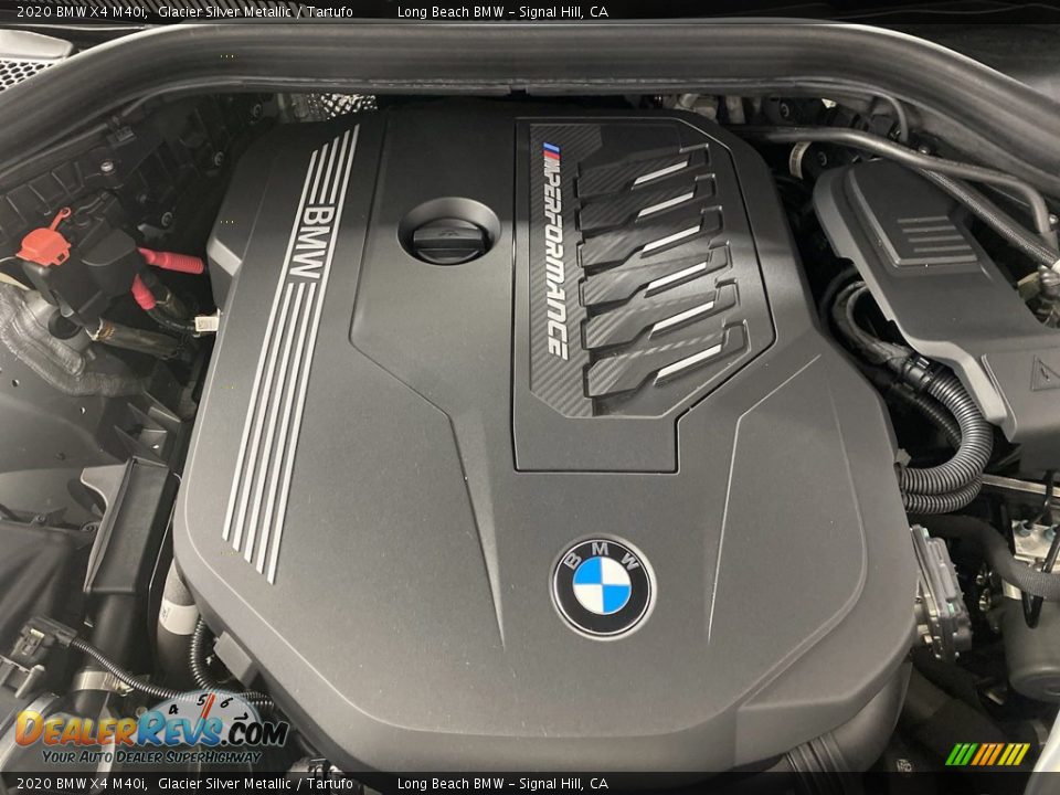 2020 BMW X4 M40i Glacier Silver Metallic / Tartufo Photo #12