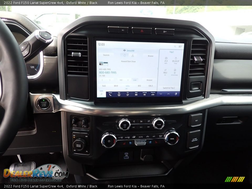 2022 Ford F150 Lariat SuperCrew 4x4 Oxford White / Black Photo #18