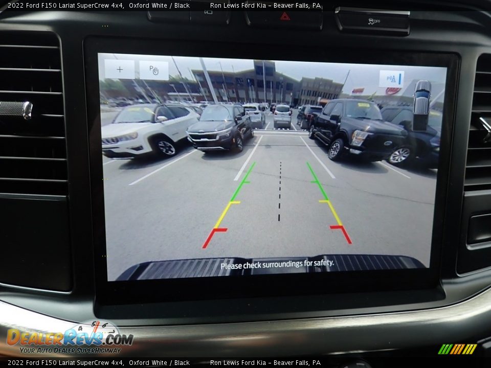 2022 Ford F150 Lariat SuperCrew 4x4 Oxford White / Black Photo #19
