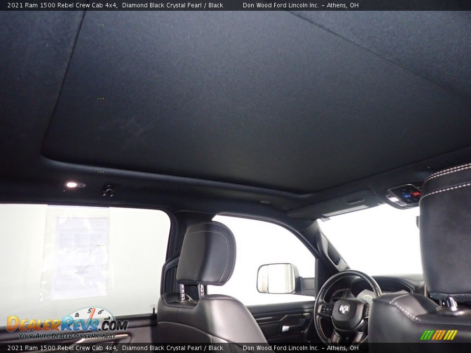 2021 Ram 1500 Rebel Crew Cab 4x4 Diamond Black Crystal Pearl / Black Photo #2