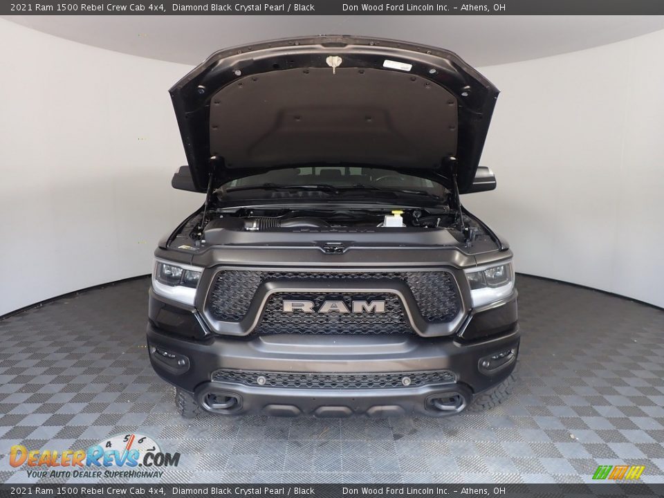 2021 Ram 1500 Rebel Crew Cab 4x4 Diamond Black Crystal Pearl / Black Photo #8