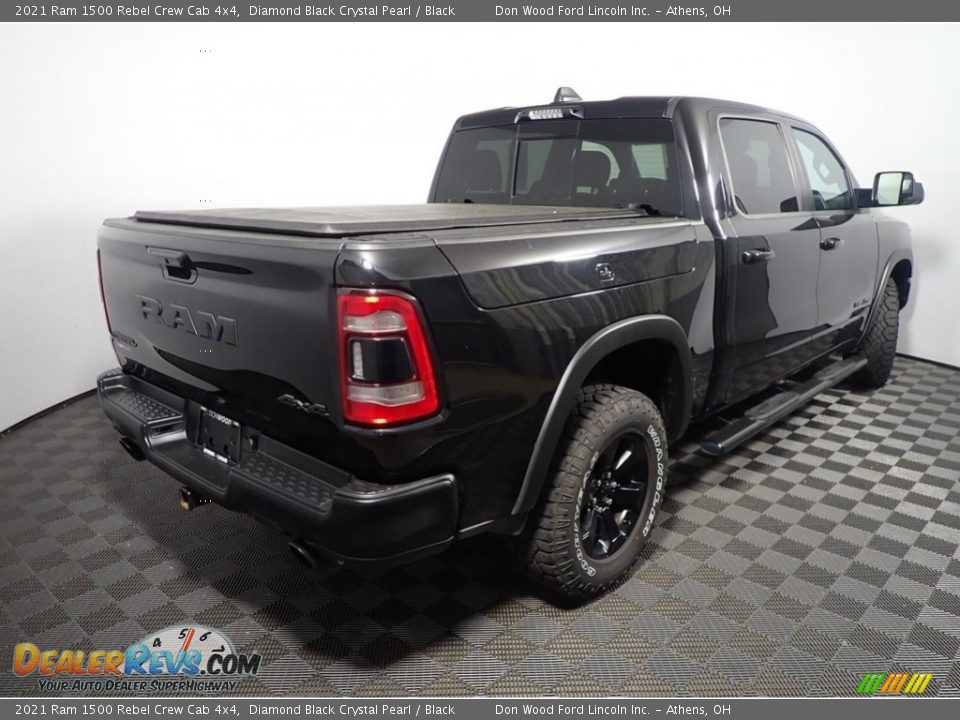 2021 Ram 1500 Rebel Crew Cab 4x4 Diamond Black Crystal Pearl / Black Photo #18