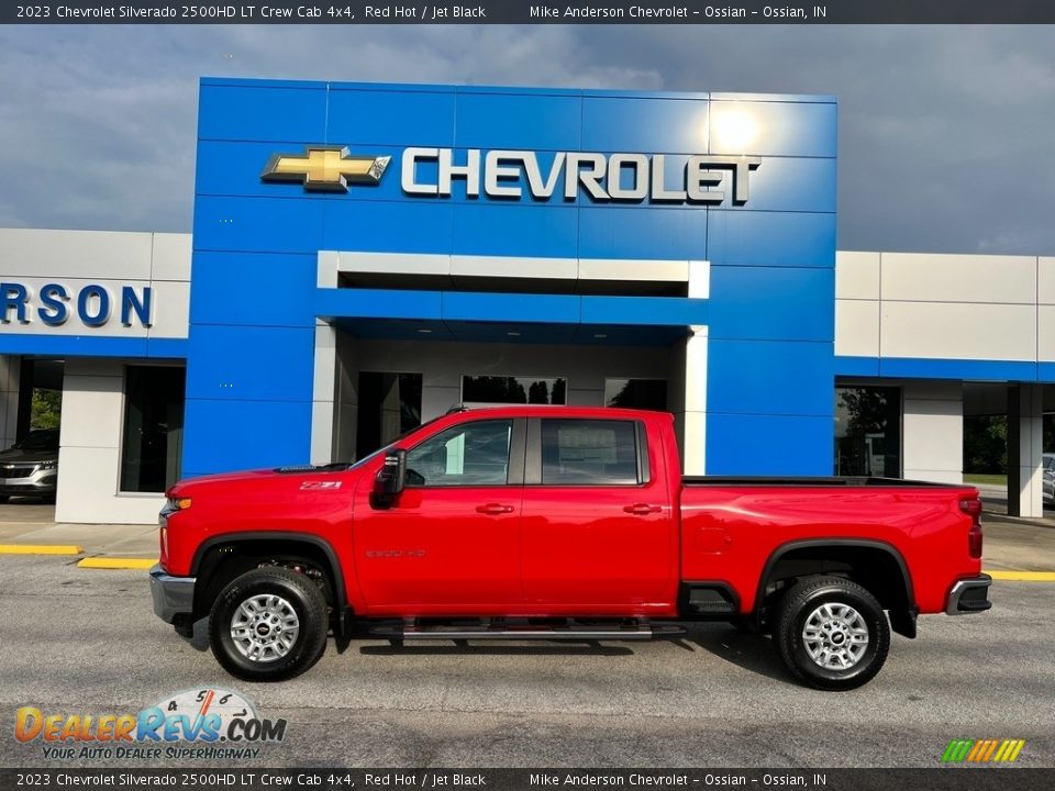 Red Hot 2023 Chevrolet Silverado 2500HD LT Crew Cab 4x4 Photo #1