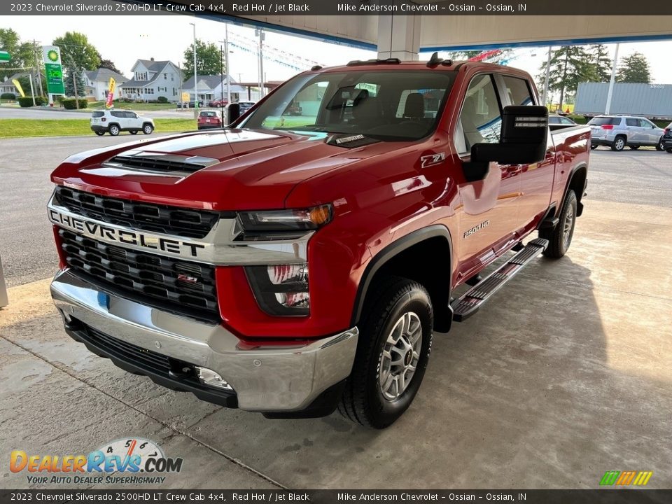 2023 Chevrolet Silverado 2500HD LT Crew Cab 4x4 Red Hot / Jet Black Photo #2