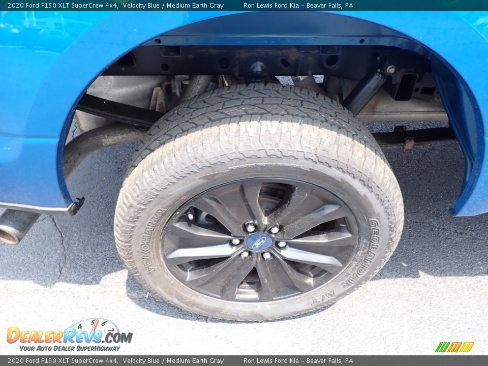 2020 Ford F150 XLT SuperCrew 4x4 Velocity Blue / Medium Earth Gray Photo #9