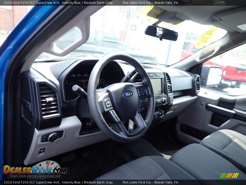2020 Ford F150 XLT SuperCrew 4x4 Velocity Blue / Medium Earth Gray Photo #11