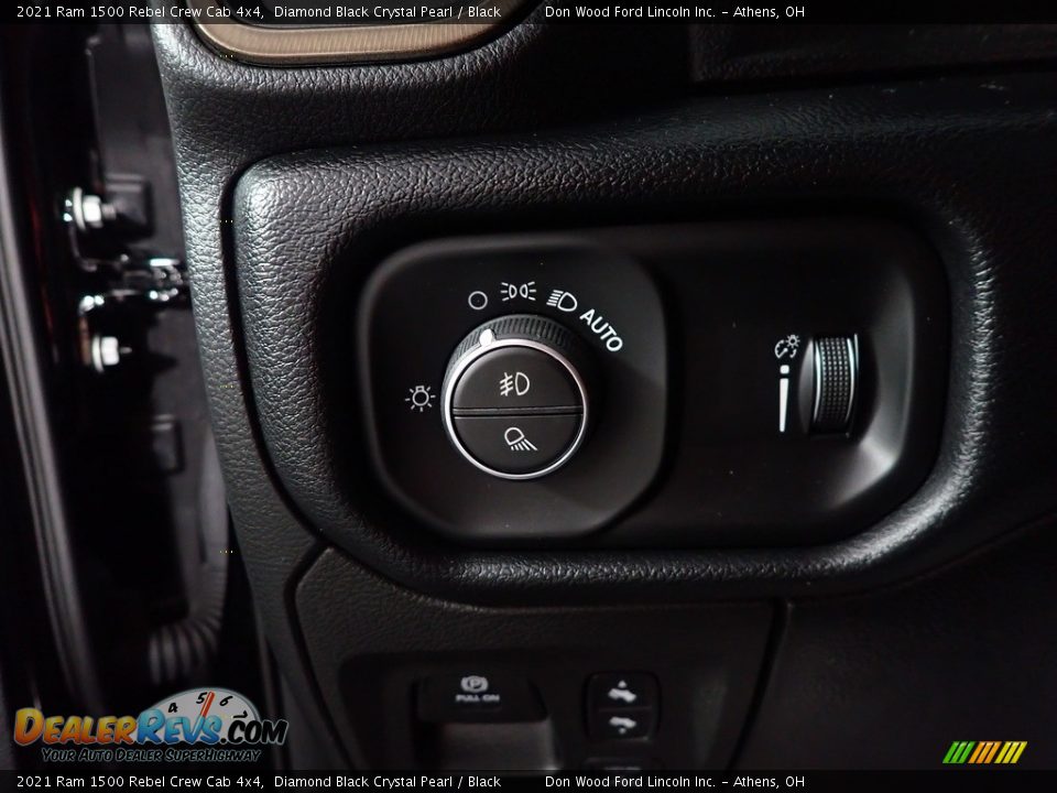 2021 Ram 1500 Rebel Crew Cab 4x4 Diamond Black Crystal Pearl / Black Photo #30