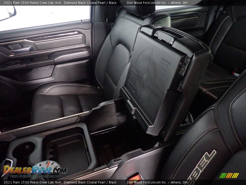 2021 Ram 1500 Rebel Crew Cab 4x4 Diamond Black Crystal Pearl / Black Photo #33