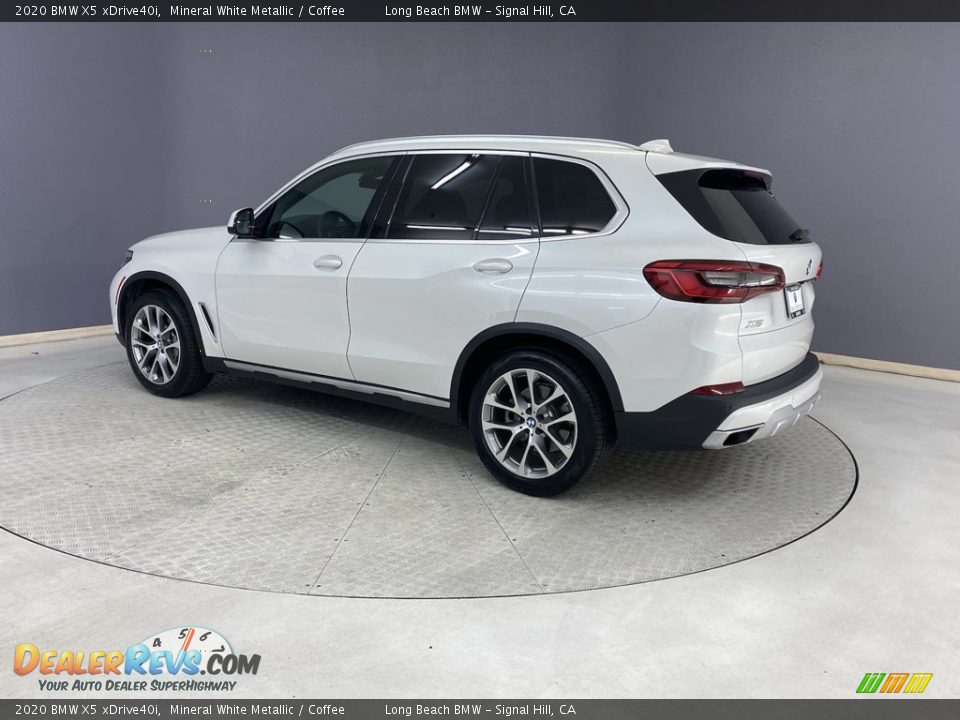 2020 BMW X5 xDrive40i Mineral White Metallic / Coffee Photo #3