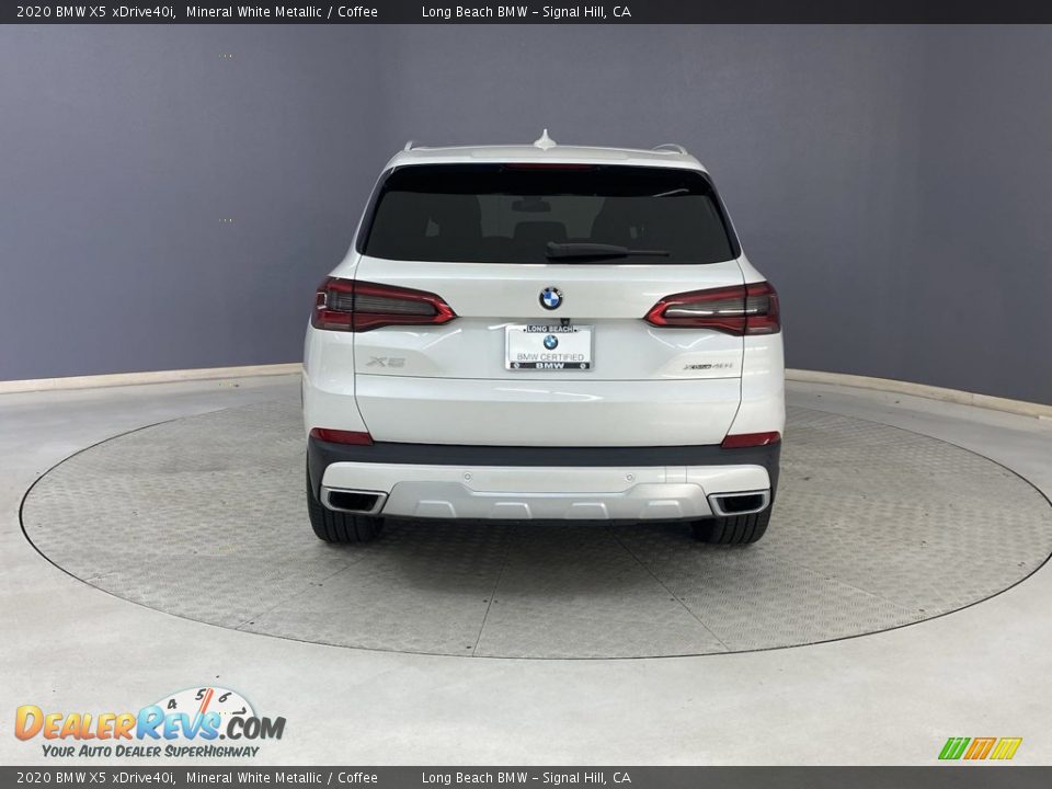 2020 BMW X5 xDrive40i Mineral White Metallic / Coffee Photo #4