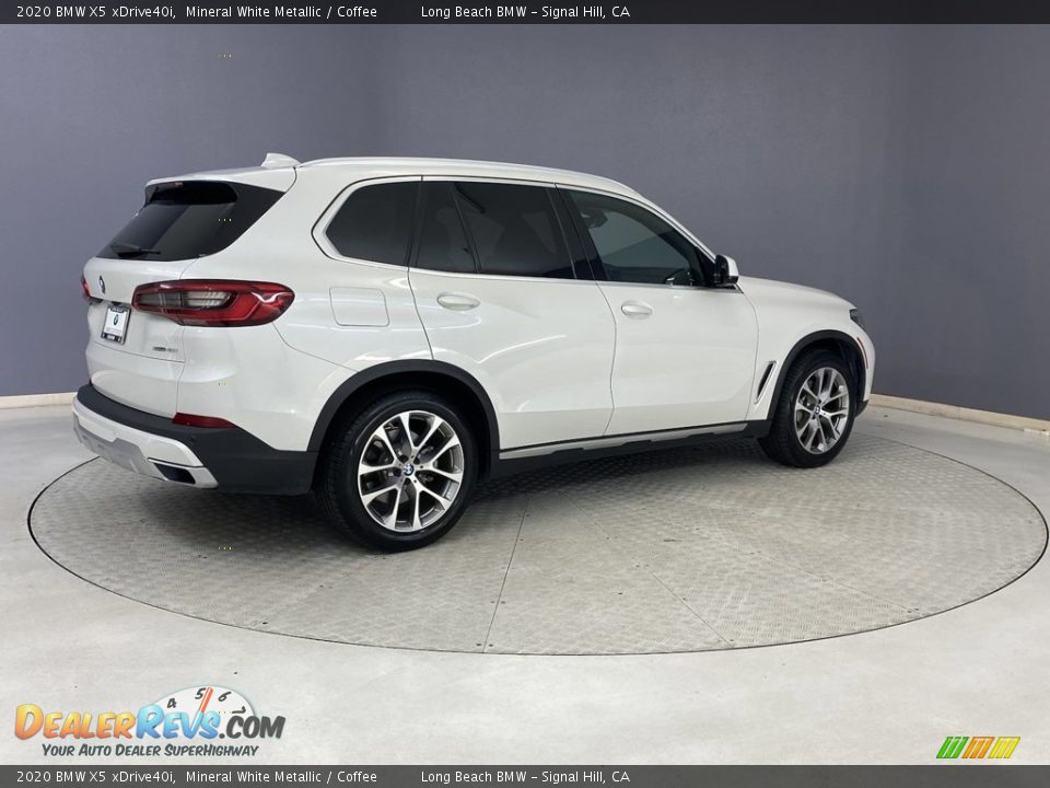 2020 BMW X5 xDrive40i Mineral White Metallic / Coffee Photo #5