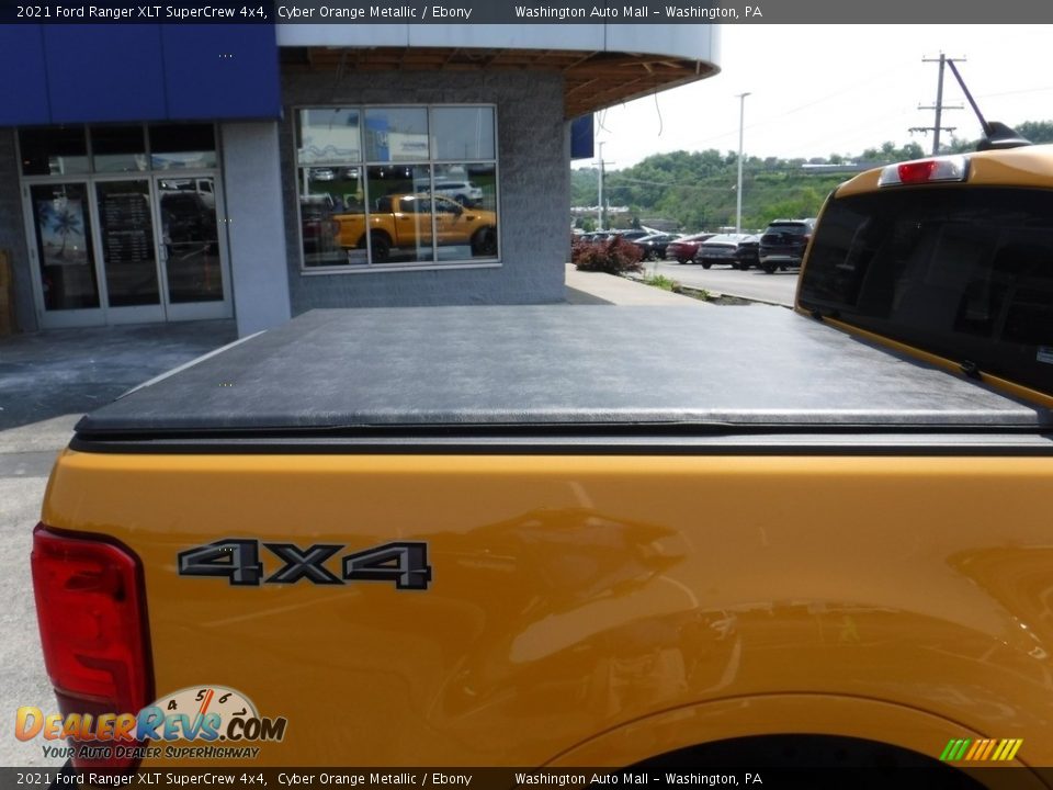 2021 Ford Ranger XLT SuperCrew 4x4 Cyber Orange Metallic / Ebony Photo #3