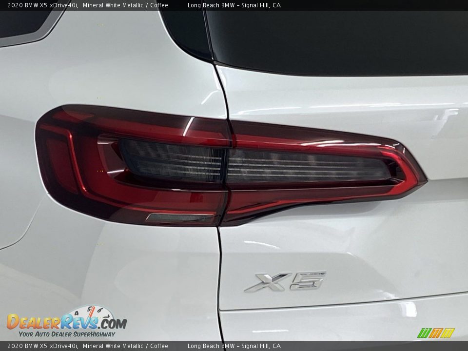 2020 BMW X5 xDrive40i Mineral White Metallic / Coffee Photo #8