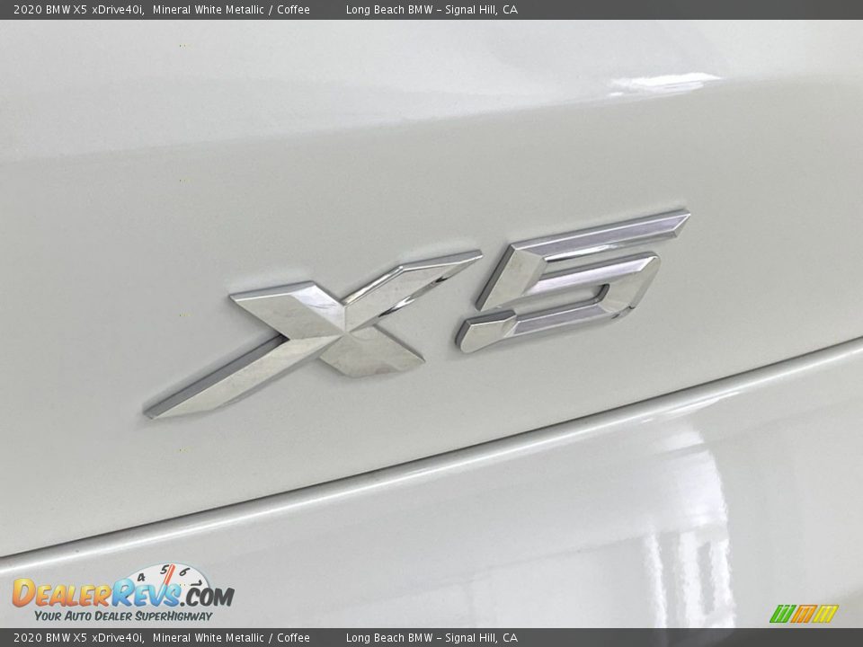 2020 BMW X5 xDrive40i Mineral White Metallic / Coffee Photo #10