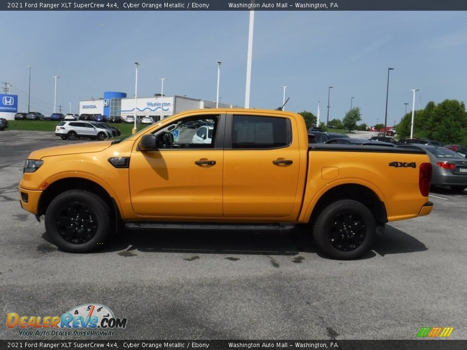 Cyber Orange Metallic 2021 Ford Ranger XLT SuperCrew 4x4 Photo #9