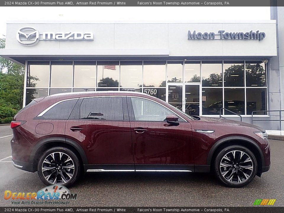 2024 Mazda CX-90 Premium Plus AWD Artisan Red Premium / White Photo #1