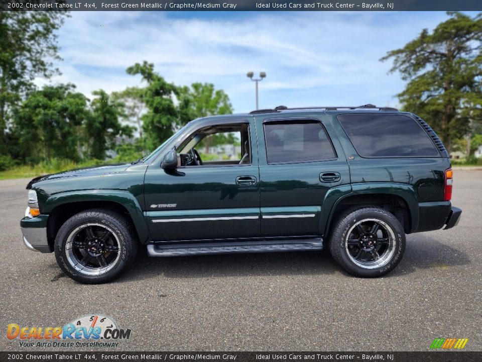 2002 Chevrolet Tahoe LT 4x4 Forest Green Metallic / Graphite/Medium Gray Photo #7