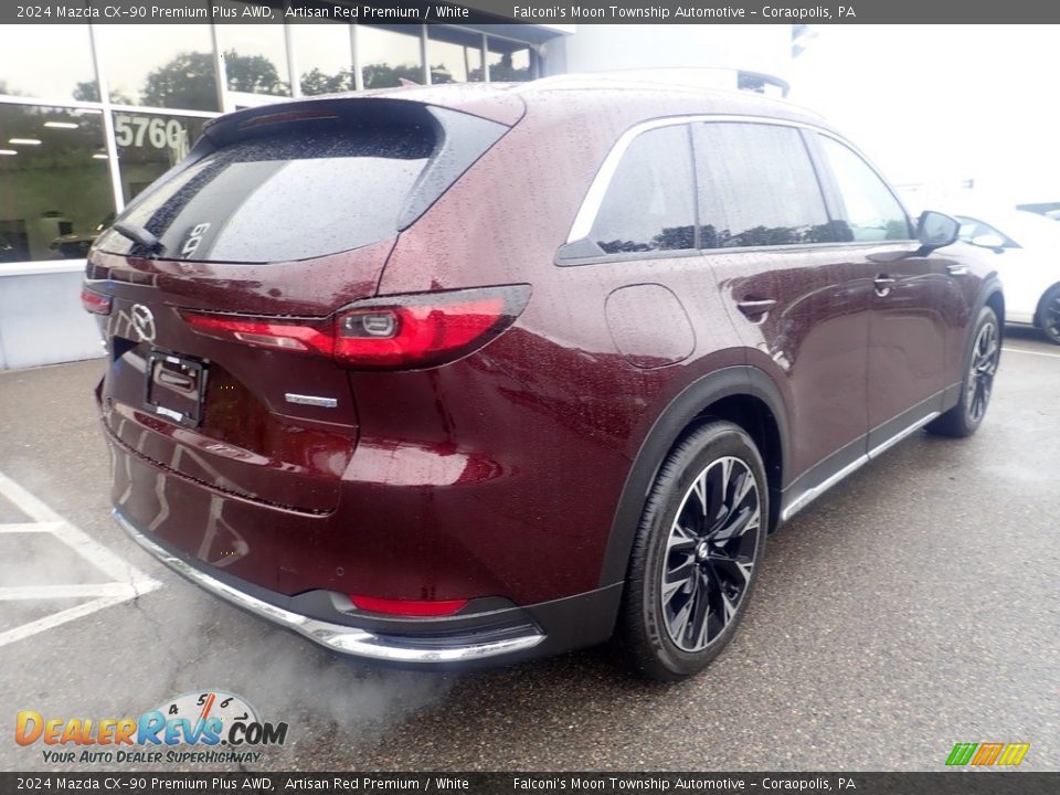 2024 Mazda CX-90 Premium Plus AWD Artisan Red Premium / White Photo #2