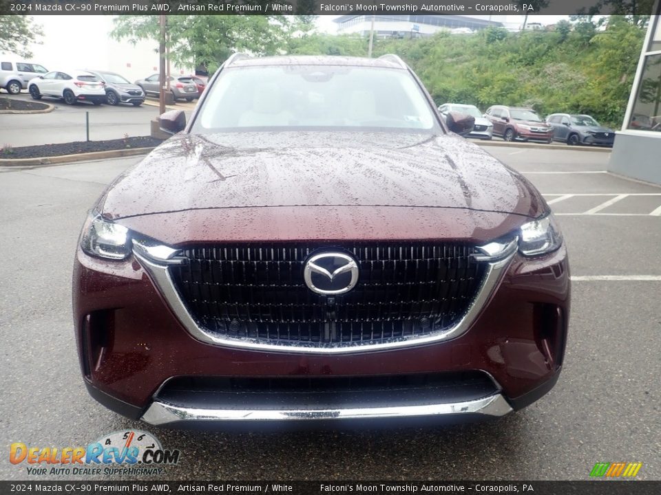 2024 Mazda CX-90 Premium Plus AWD Artisan Red Premium / White Photo #8