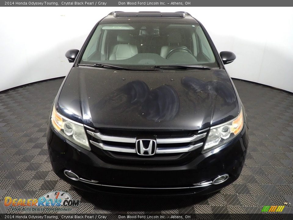 2014 Honda Odyssey Touring Crystal Black Pearl / Gray Photo #6