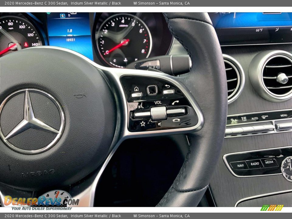 2020 Mercedes-Benz C 300 Sedan Iridium Silver Metallic / Black Photo #21