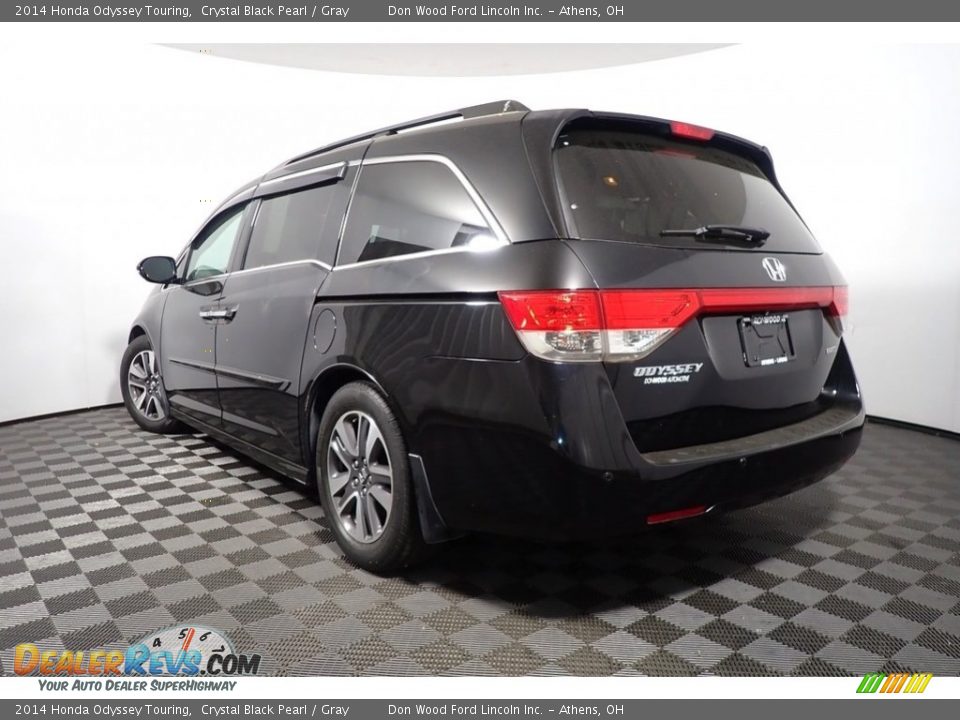 2014 Honda Odyssey Touring Crystal Black Pearl / Gray Photo #12