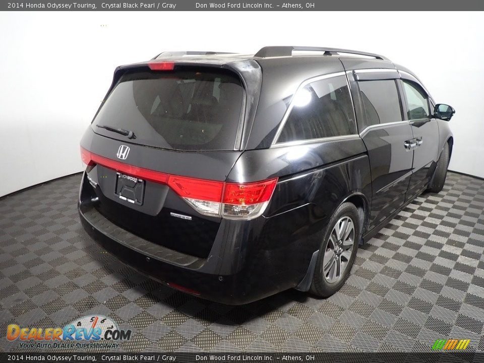 2014 Honda Odyssey Touring Crystal Black Pearl / Gray Photo #19