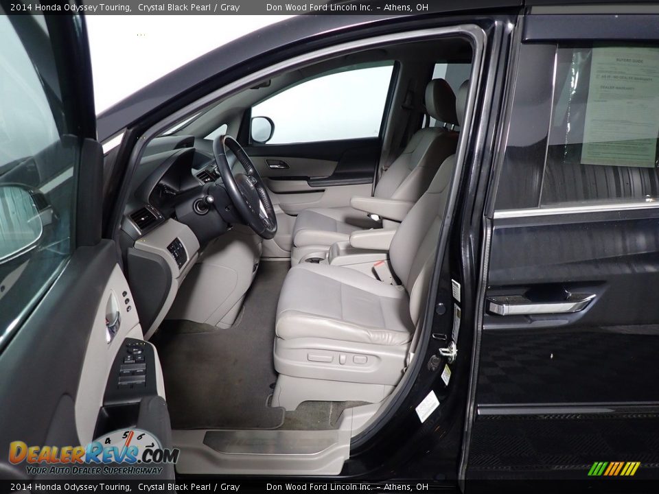 2014 Honda Odyssey Touring Crystal Black Pearl / Gray Photo #22
