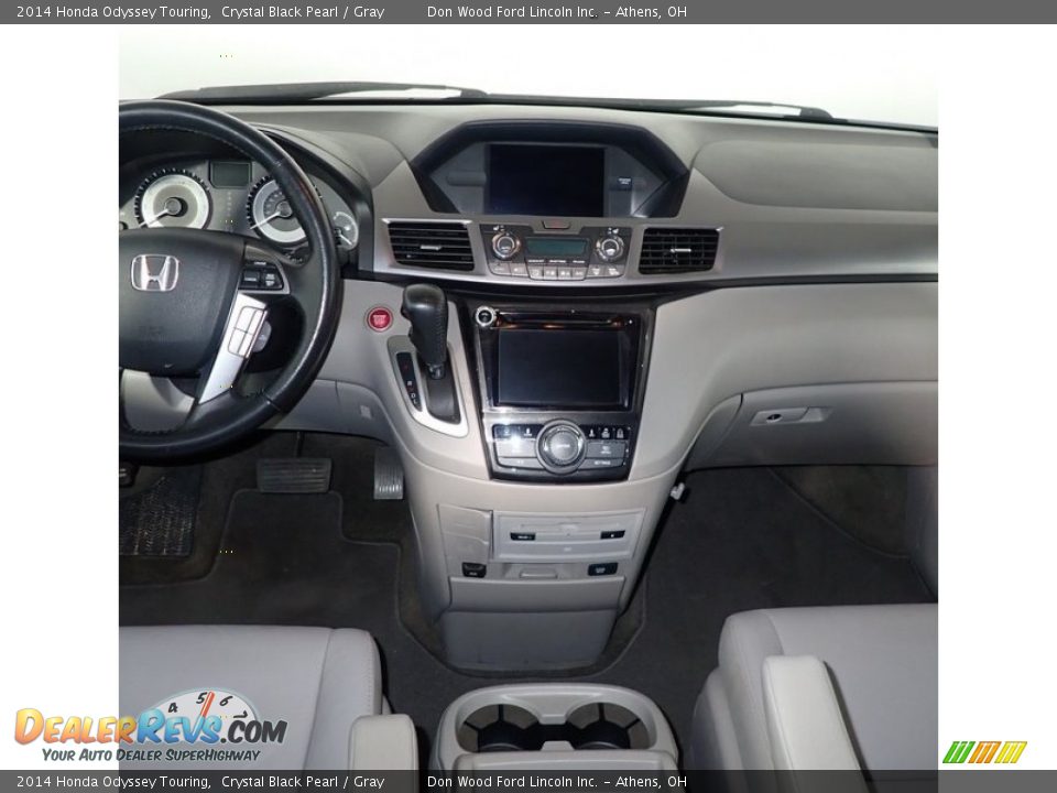 2014 Honda Odyssey Touring Crystal Black Pearl / Gray Photo #25