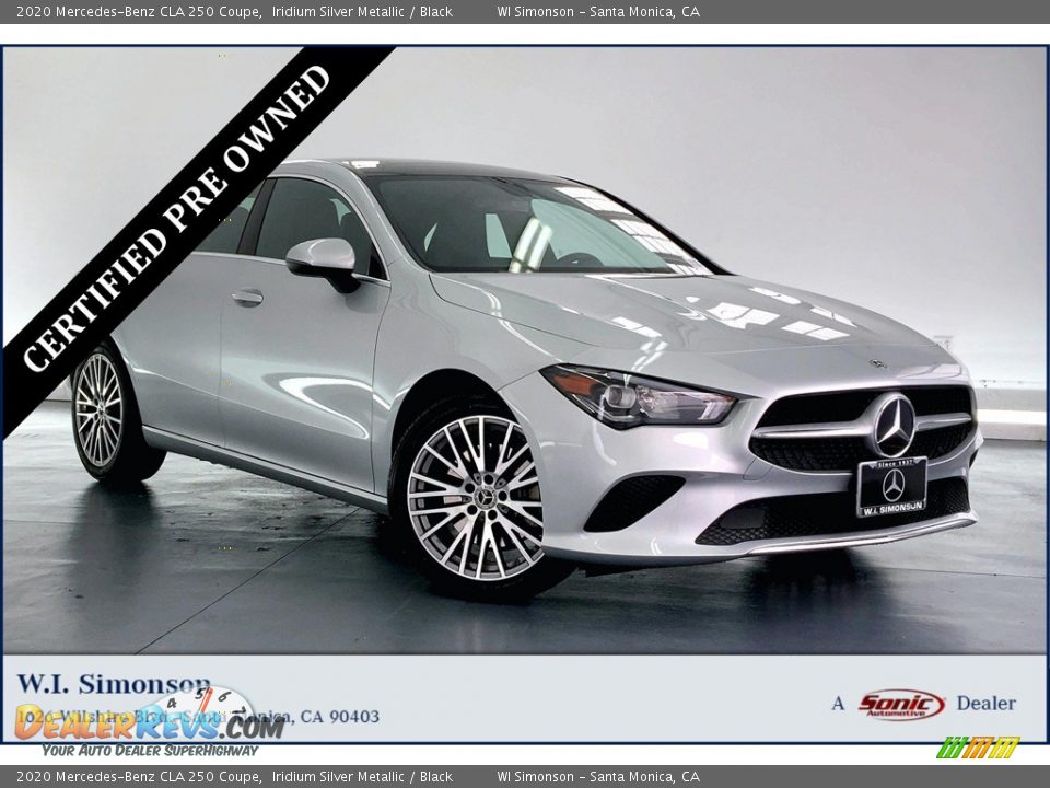 2020 Mercedes-Benz CLA 250 Coupe Iridium Silver Metallic / Black Photo #1