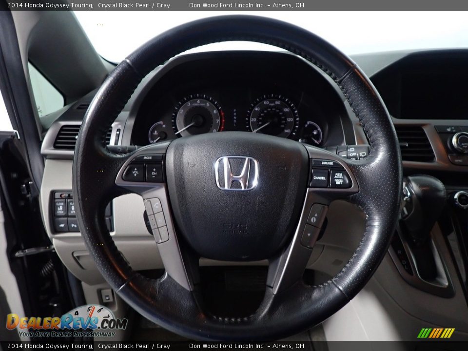 2014 Honda Odyssey Touring Crystal Black Pearl / Gray Photo #27