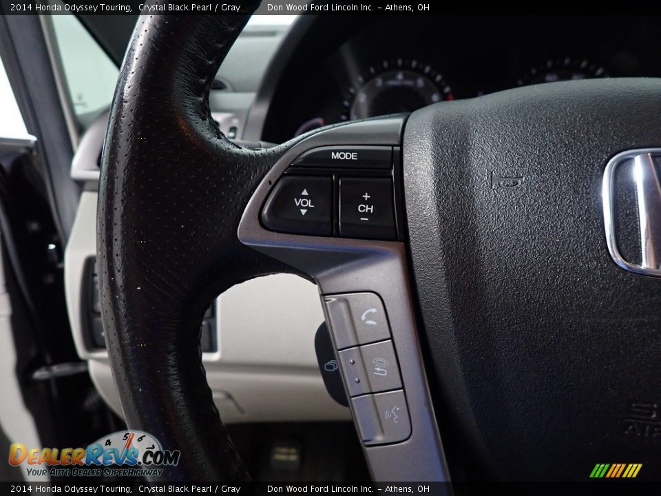 2014 Honda Odyssey Touring Crystal Black Pearl / Gray Photo #29