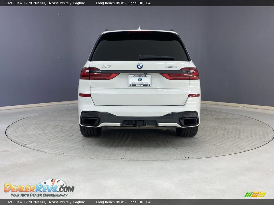 2020 BMW X7 xDrive40i Alpine White / Cognac Photo #4