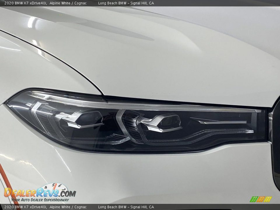 2020 BMW X7 xDrive40i Alpine White / Cognac Photo #6
