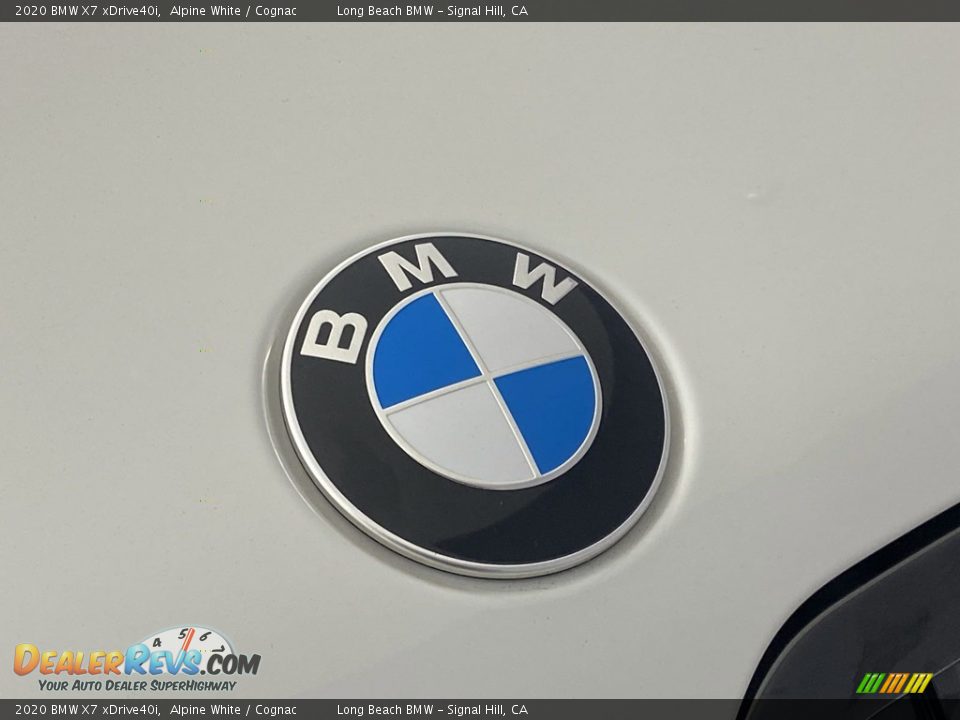 2020 BMW X7 xDrive40i Alpine White / Cognac Photo #7