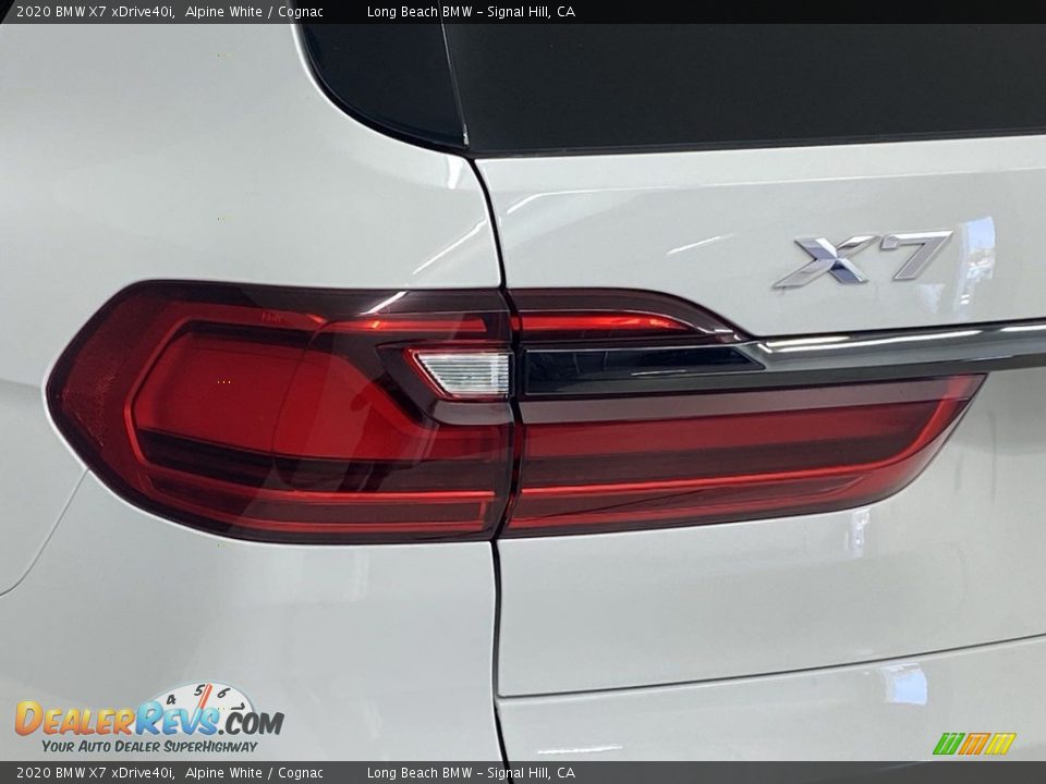 2020 BMW X7 xDrive40i Alpine White / Cognac Photo #8