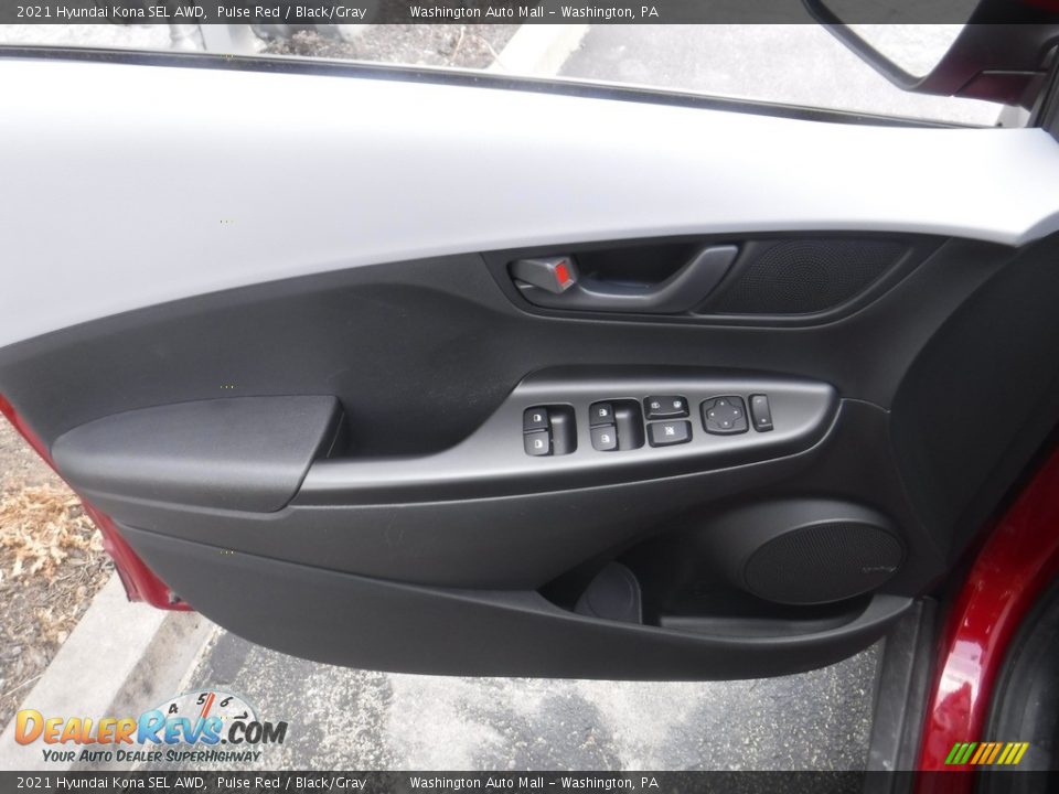 2021 Hyundai Kona SEL AWD Pulse Red / Black/Gray Photo #11